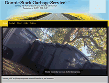 Tablet Screenshot of donniestarkgarbageservice.com